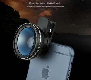 New 2 trong 1 phổ góc rộng Macro bên ngoài <span class=keywords><strong>Fisheye</strong></span> Ống Kính Điện thoại di động HD máy ảnh Clip điện thoại ống kính Kit cho iPhone - Product Image 5