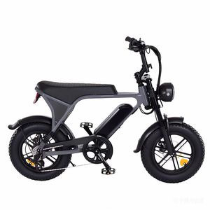 Vélo électrique tout-terrain compact 16 pouces pour adultes avec moteur arrière et batterie au lithium, idéal pour la plage, la montagne et la neige - Product Image 5