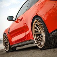 Jantes forgées bronze style CF4 personnalisées 5x120 Deep Concave 5x112 5x114.3 5x130 pour BMW M3 F80 M4 F82 Porsche Audi RS4 B8 RS7 C8