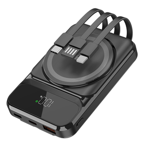 Nuevo Banco de <span class=keywords><strong>Energía</strong></span> Inalámbrico Magnético de 10000mAh, con 3 Cables Integrados y Pantalla, Carga Rápida de 22.5W para Teléfonos Inteligentes - Product Image 3