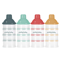 Boîte de rangement portable en plastique sans BPA pour collations et lait en poudre pour bébé, sécurisée pour les enfants de 0 à 12 mois
