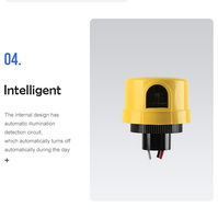 Capteur de lumière photoélectrique LT112 crépusculaire, optionnel IP65/IP66/IP67, avec verrouillage rotatif, capteur de lumière ambiante, interrupteur optique