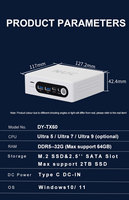 Mini PC en Stock, Intel N95, 8G RAM, 256G SSD, 6G, Windows 10 Pro, 4K 60Hz, Doble HDMI, WiFi6, Oficina, Hogar, Juegos, Escritorio