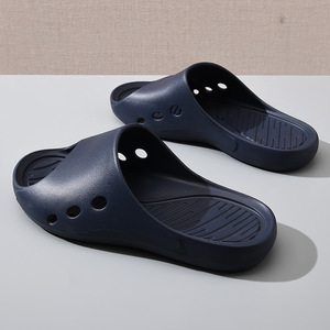 Zapatillas de casa EVA con suela gruesa, antideslizantes, transpirables, para hombre, sandalias resistentes al desgaste para interiores, color arena claro, talla 40 45 - Product Image 4