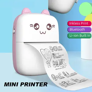 Hot Selling Portable Blue Tooth Mini Thermal Printing Sticker Printer For Home Using With iOS Android