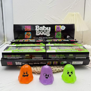 Ensemble de jouets sensoriels phosphorescents Ghost Squishy NeeDo Baby Boos Mini Halloween pour soulager le stress, cadeau pour enfants, idéal pour <span class=keywords><strong>les</strong></span> fêtes - Product Image 4
