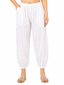 Pantalon Harem Femme Taille Élastique Coupe Ample Longueur Cheville Décontracté Été Bas de Pyjama Prix de Gros Personnalisation OEM - Product Image 1