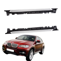 JOESHIER Marchepieds latéraux de luxe tout-terrain de haute qualité pour SUV BMW X6 E71 2007-2010 en alliage d'aluminium