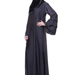 Nouvelle robe musulmane à manches longues et abaya décontractées pour femme grande taille - Product Image 4