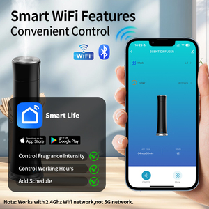 Siweiyi Factory Wholesale Waterless Fragrance <b>Oil</b> <b>Diffuser</b> Remote Control App-Controlled 85ml Capacity Super Silent Operation - Product Image 5