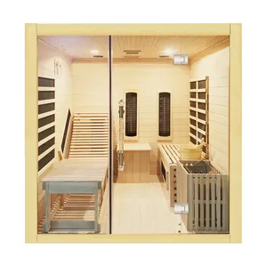 Steam sauna infrared sauna and steam combined room sauna room