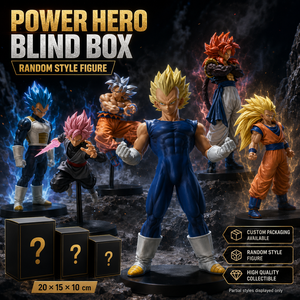 Figurine d'action de style anime, boîte mystère premium en PVC, personnage aléatoire, emballage personnalisé SON GOKU SAIYA KAKAROT VEGETA - Product Image 2