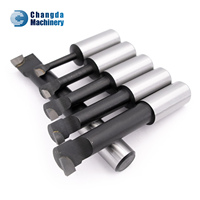 Accessoires pour machines-outils : Lot de 6 fraises de type F1 de 25 mm pour usage industriel, fraises de dégrossissage, fraises de taraudage F1