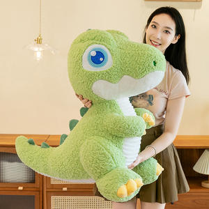 Peluche de Dinosaurio Tiranosaurio de Ojos Grandes, Lindo y Creativo, Regalo Unisex, de Poliéster y Algodón PP Lavable, para Aliviar el Estrés - Product Image 3