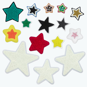 Parches de Estrellas Autoadhesivos al por Mayor de Fábrica, Parches Bordados de Corazón para Ropa DIY, Aptos para Estudiantes y Niños - Product Image 4