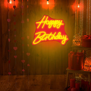 Lettere al Neon LED 'Buon Compleanno' per Feste, Casa, Ufficio, Negozi e Aziende - Materiale ABS con Garanzia di 1 Anno - Product Image 5