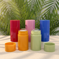 Emballage vide en plastique transparent de 30 ml avec bouchon à vis, écologique, pour stick déodorant cosmétique