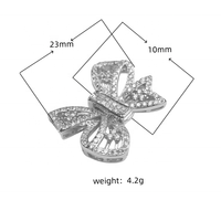Fermoirs personnalisés en argent sterling 925 en forme de papillon, fermoirs à bascule DIY avec zircon, pour colliers et bracelets de perles, fermoirs de bijoux de luxe