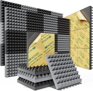 Ses geçirmez köpük paneller akustik köpük takozlar yüksek yoğunluklu ses geçirmez duvar panelleri - Product Image 2