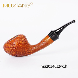 MUXIANG Briar Wood Pipe Free Style Smooth Apple Shape 3mm Tobacco Pipe For Smoking - Product Image 5