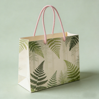 Boîtes en papier artisanales écologiques, durables, résistantes à la décoloration, personnalisées, avec poignées, impression numérique, estampage or, promotion