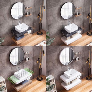 Colgada en la parte superior de la cuenca del Couner superior fregadero Gabinete de la vanidad unidad flotante cuenca estante - Product Image 2