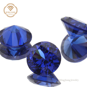 Fábrica al por mayor de piedras preciosas sueltas redondas de laboratorio creado sintético Turn Blue <span class=keywords><strong>Cubic</strong></span> <span class=keywords><strong>Zirconia</strong></span> precio al por mayor de la fábrica original - Product Image 2