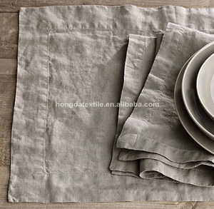 100% ผ้าลินินตารางหินล้างผ้าเช็ดปากเสื่อผ้าปูโต๊ะผ้าปูโต๊ะ - Product Image 4