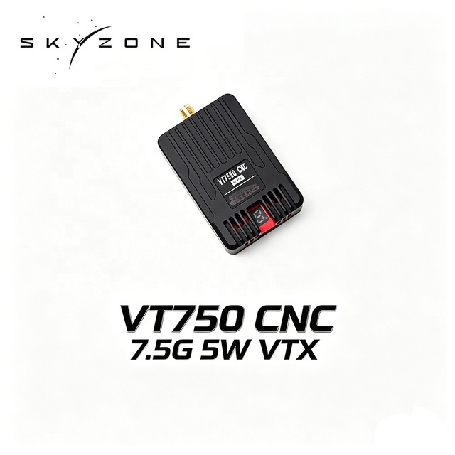 SKYZONE 7.5GHz 5W High Power VTX Video Transmitter W CNC Shell VT7550 for Long Range RC FPV Drone Aircraft