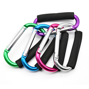 Bán buôn 7.5cm lớn Khóa Carabiner Keychain <span class=keywords><strong>D</strong></span> Ring khuyến mại nhôm Carabiner - Product Image 6