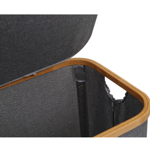 Cesto de Ropa Sucia de Bambú con Tapa, Cesto para Ropa Sucia con Asas, Cesto Plegable para Transportar Fácilmente la Ropa Sucia - Product Image 5