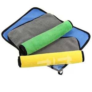 Custom High Quality Thicken Quick Dry Microfiber Towels For Cars 3 Pieces 800 GSM Polishing Cleaning Car 12 X 12 Inches 30x30cm