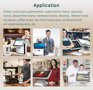 Terminal <span class=keywords><strong>de</strong></span> point <span class=keywords><strong>de</strong></span> vente Android AHD 16 pouces tout-en-un Jepower <span class=keywords><strong>avec</strong></span> écran unique, tactile, pour supermarché, imprimante thermique 58 mm, <span class=keywords><strong>caisse</strong></span> <span class=keywords><strong>enregistreuse</strong></span> - Product Image 6