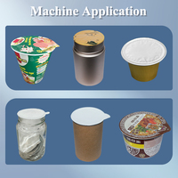 Machine de scellage automatique en acier inoxydable pour barquettes, personnalisation, pour barquettes PP, gobelets en plastique, canettes, bouteilles, machine de scellage de barquettes préformées en aluminium