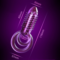 Penisring mit Klitorisstimulator, Vagina-Massagegerät, vibrierender Cockring, G-Punkt-Bullet-Vibrator, Sexspielzeug für Männer