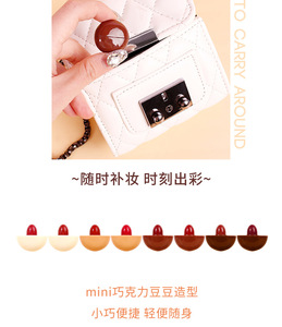 Etiqueta privada de alta calidad maquillaje terciopelo lápiz <span class=keywords><strong>labial</strong></span> impermeable terciopelo mate <span class=keywords><strong>cacao</strong></span> Chocolate tamaño de viaje dotado Mini lápiz <span class=keywords><strong>labial</strong></span> - Product Image 6