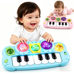 Juguetes Musicales de Piano para Bebés de 6 a 12 Meses, Juguetes Musicales con Luces para Bebés, Aprendizaje Temprano, Teclado de Piano Educativo para Bebés - Product Image 1