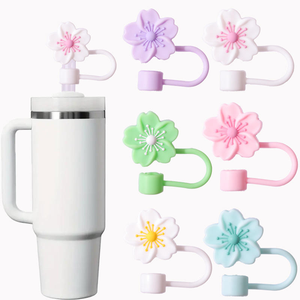 Adorno de Silicona para Pajita con Diseño de Flor de Cerezo de 10 mm para <span class=keywords><strong>Vaso</strong></span> <span class=keywords><strong>Stanley</strong></span> de 40 oz, Venta al por Mayor, Logotipo Personalizado - Product Image 1