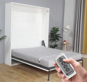 <span class=keywords><strong>Lits</strong></span> en bois pliants transformables de haute qualité lit mural automatique motorisé électrique vertical - Product Image 4