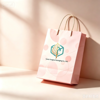 Service complet sur mesure pour l'emballage cosmétique, les sacs en papier kraft, les sacs de shopping, les sacs fourre-tout, le rose classique de luxe