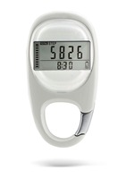 Compteur de pas numérique 3D personnalisé avec logo, mousqueton et grand écran LCD pour la marche, la randonnée et les activités de plein air (vente en gros)