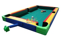 Table de jeu de football humain gonflable géante 9x5m pour événements, utilisable en intérieur/extérieur