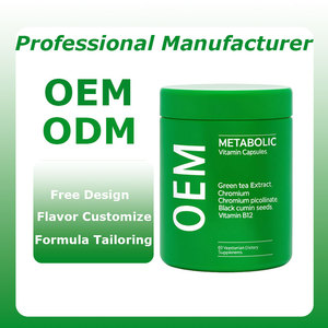อาหารเสริม OEM สำหรับผู้ทานมังสวิรัติ วิตามินแคปซูลเพื่อการเผาผลาญ สารสกัดจากชาเขียว โครเมียมพิโคลิเนต เมล็ดยี่หร่าดำ วิตามินบี 12 - Product Image 6