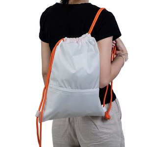 Free Stock Sample Nylon Polyester <b>Drawstring</b> <b>Backpack</b> Custom Logo Size Sports <b>Drawstring</b> Gym Bags for Basketball Storage - Product Image 6
