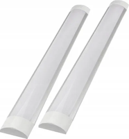 Aluminium + plastique Pf>0.9 100lm/w 120cm 150cm Tube Lights Flat 3 Three Lines Led Batten Linear Triproof Led Batten Light
