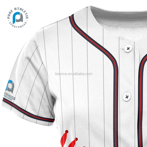 Chemises de maillot de baseball PURE de haute qualité pas chères classiques par sublimation de l'équipe de club jeunes adultes - Product Image 5