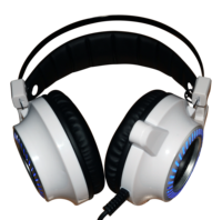 Casque de jeu stéréo, casque de jeu compétitif avec microphone, prise jack 3,5 mm, casque filaire supra-auriculaire