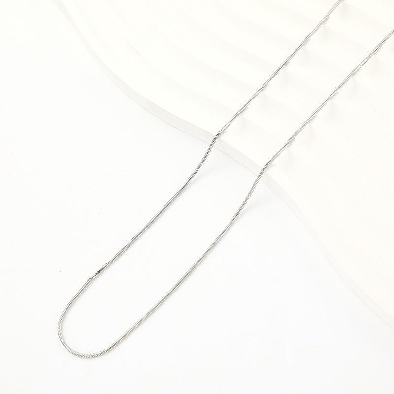โซ่ลายงูกลมเบอร์ 09 สีเหล็ก 405