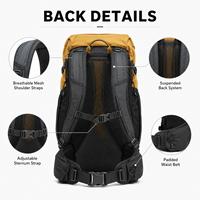 Sac à dos de camping en nylon 32L résistant à l'abrasion, pratique pour l'escalade et la randonnée, vente en gros