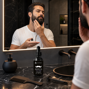 Huile à <span class=keywords><strong>Barbe</strong></span> Naturelle Marque Blanche Sauge Sclarée Soin Homme Huile Croissance <span class=keywords><strong>Barbe</strong></span> Hydratante Conditionnante Adoucissante Soin des Poils Faciaux 30ml - Product Image 5